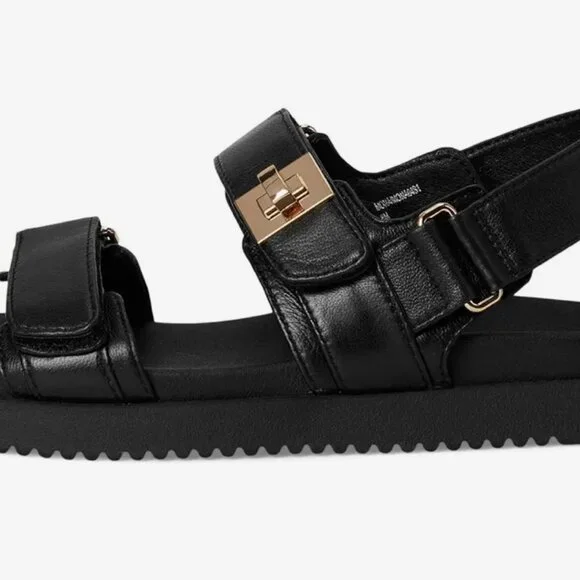 NWOT- Steve Madden Women's Mona Sandal Black - Size 8 - Picture 3 of 5